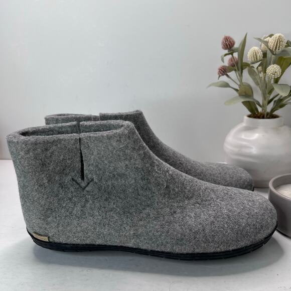 Glerups Natural Wool Boot with Rubber Sole Dark Gray Men 13/EU47 Light wear - Picture 4 of 9